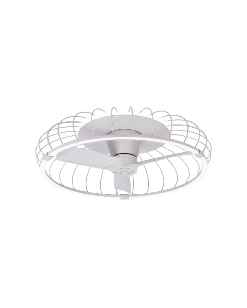 NATURE * VENTILADOR PLAFÓN LED BLANCO CON MANDO